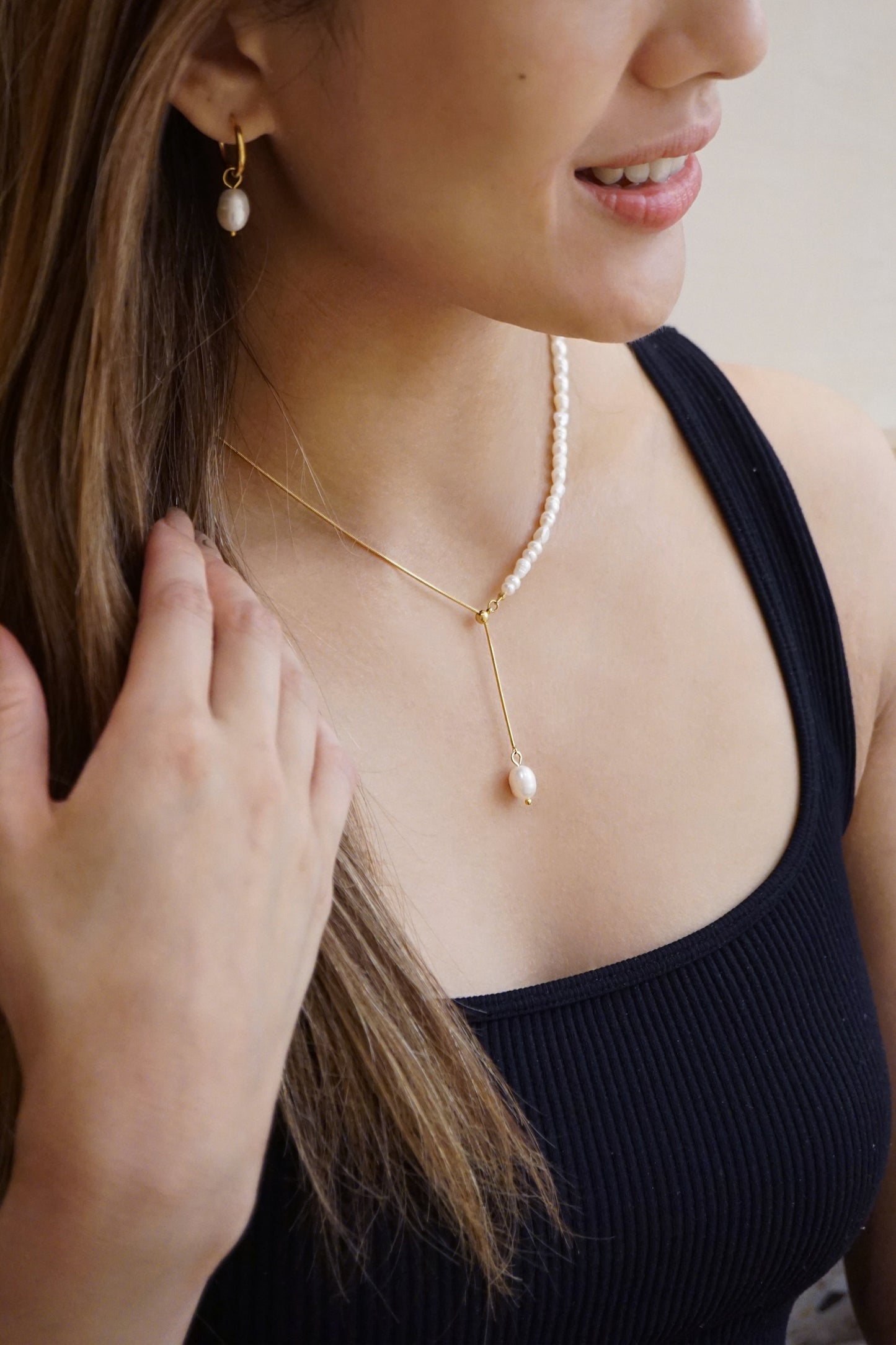 Eloise Adjustable Pearl Necklace