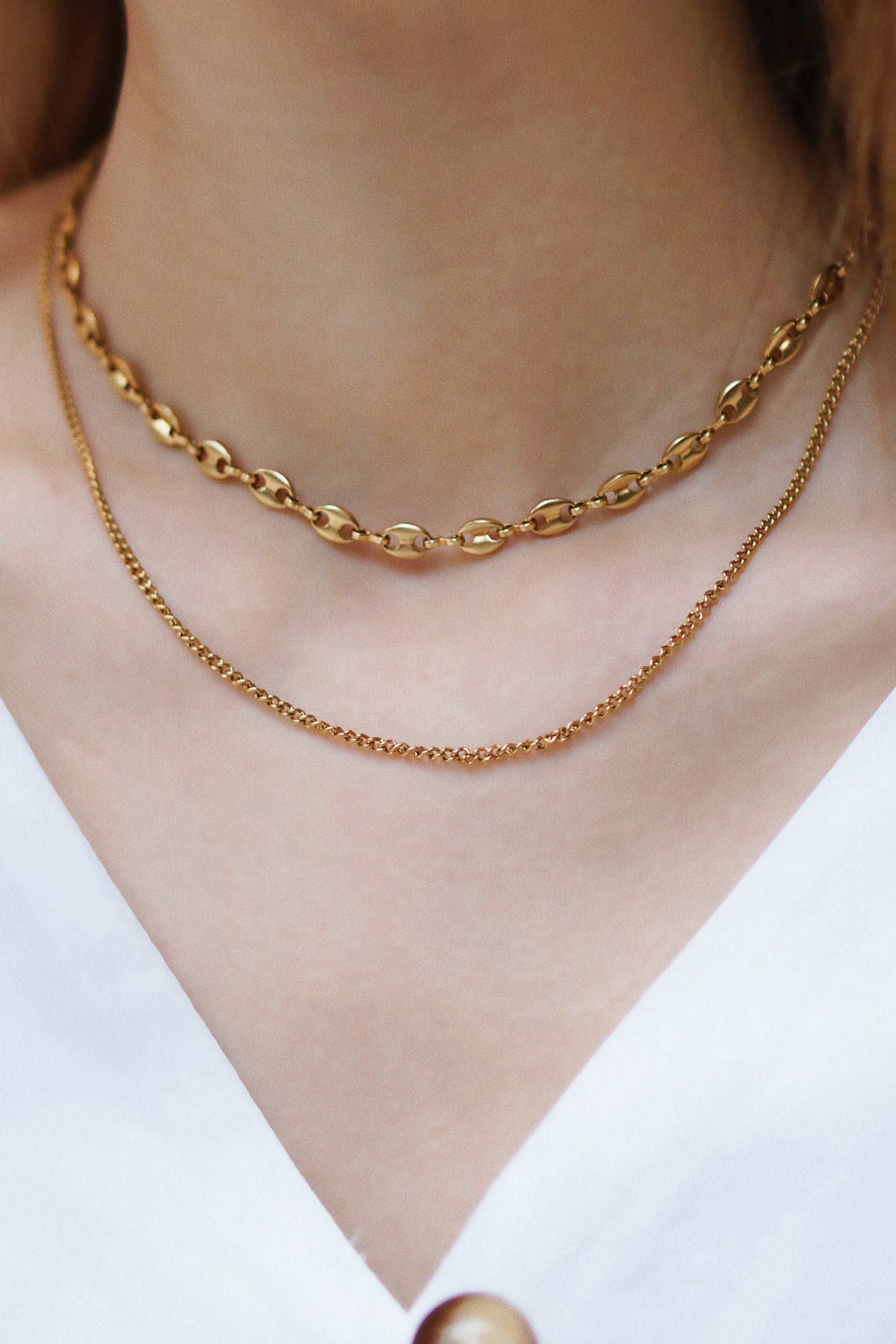 Georgia Double Chain Necklace