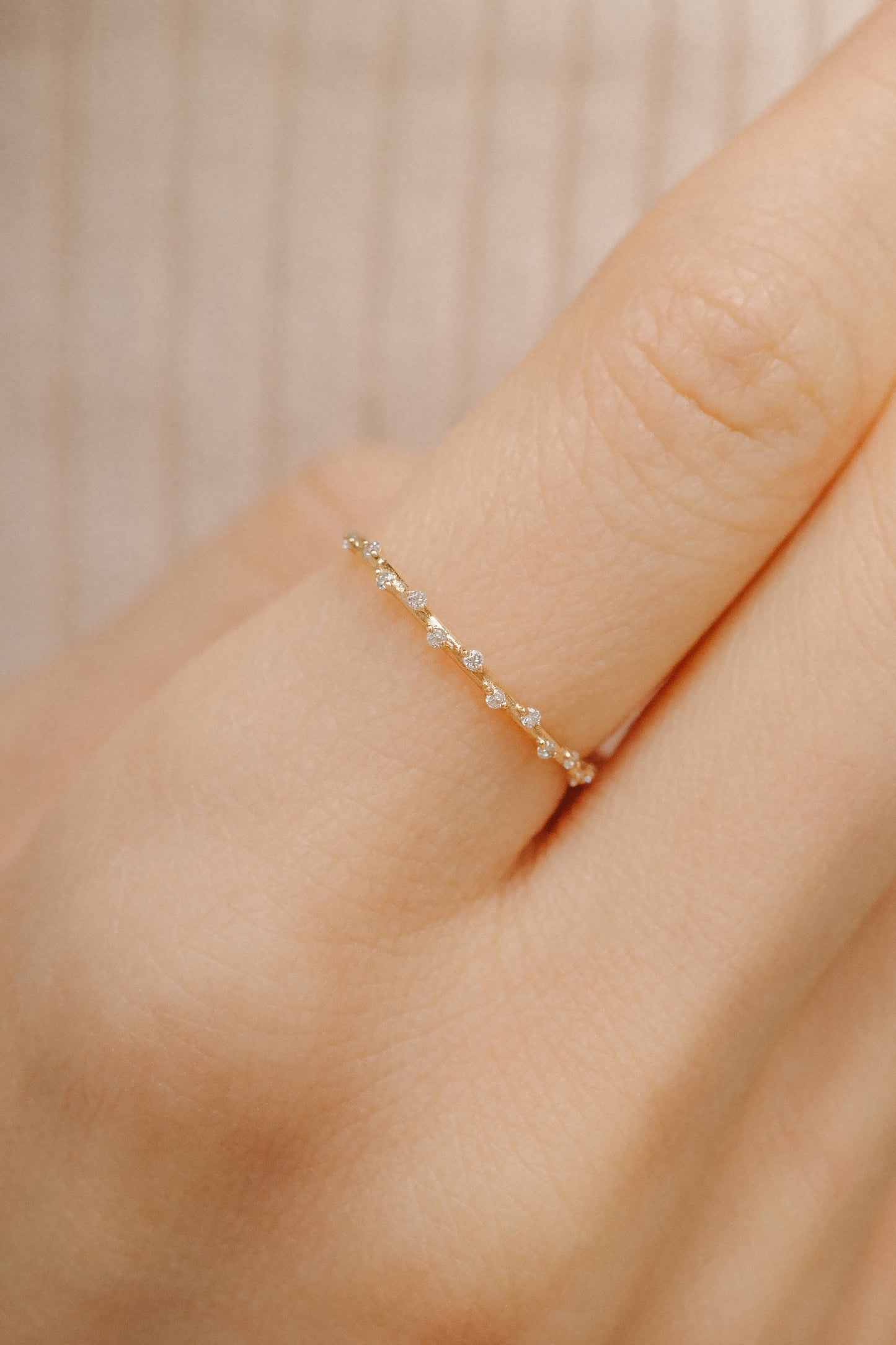 Cordelia Diamond 14K Solid Gold Ring