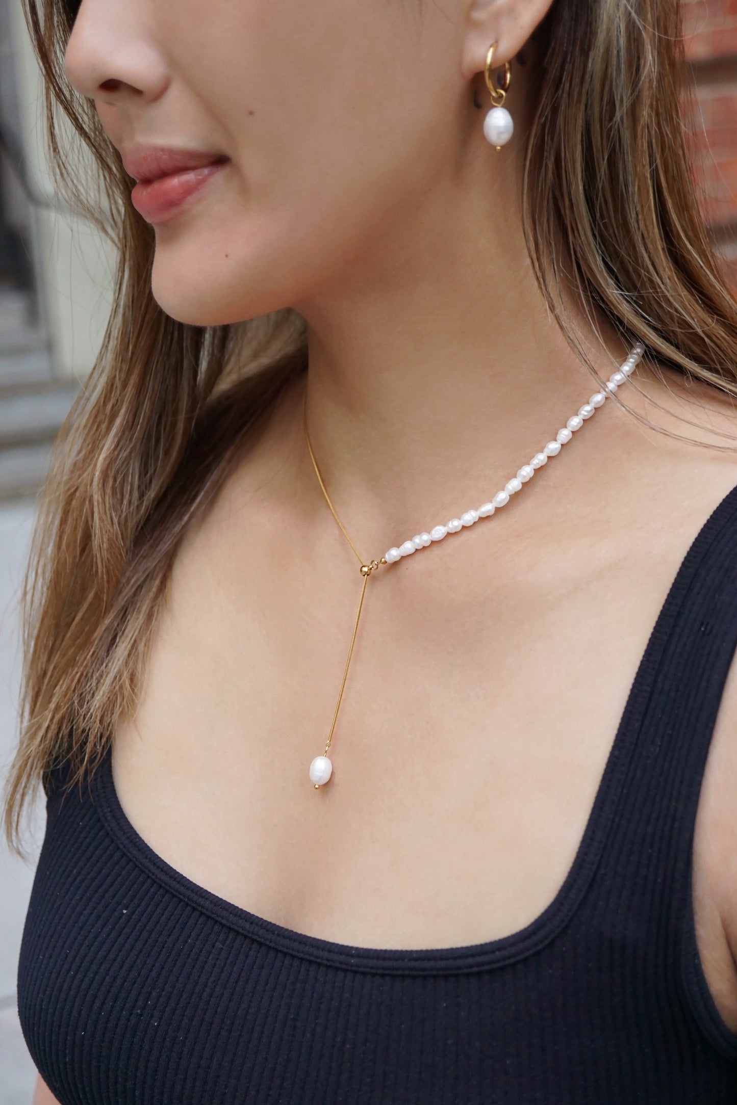Eloise Adjustable Pearl Necklace
