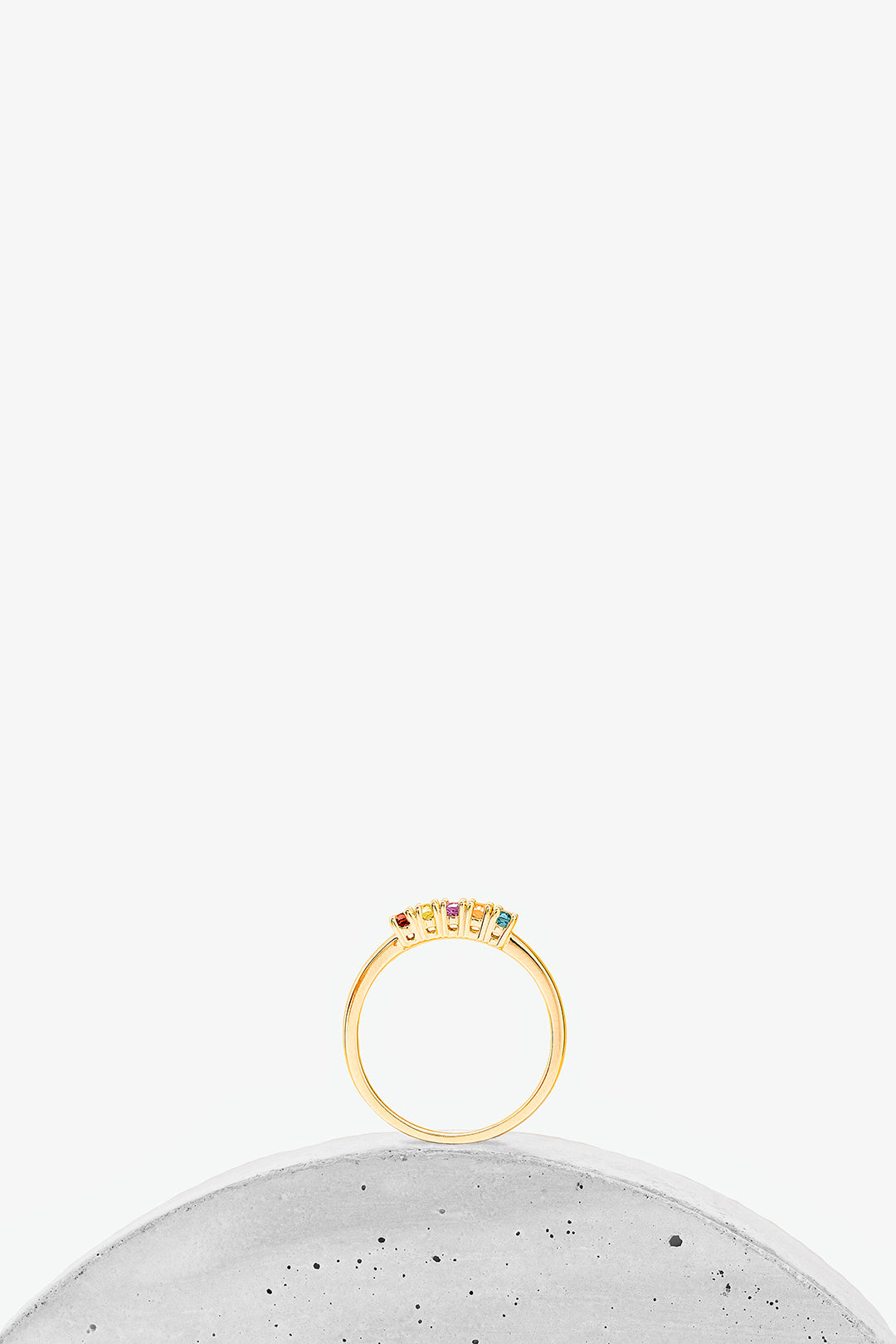 Penta 5-Stone Briana Gold Ring | Tijo Jewellery