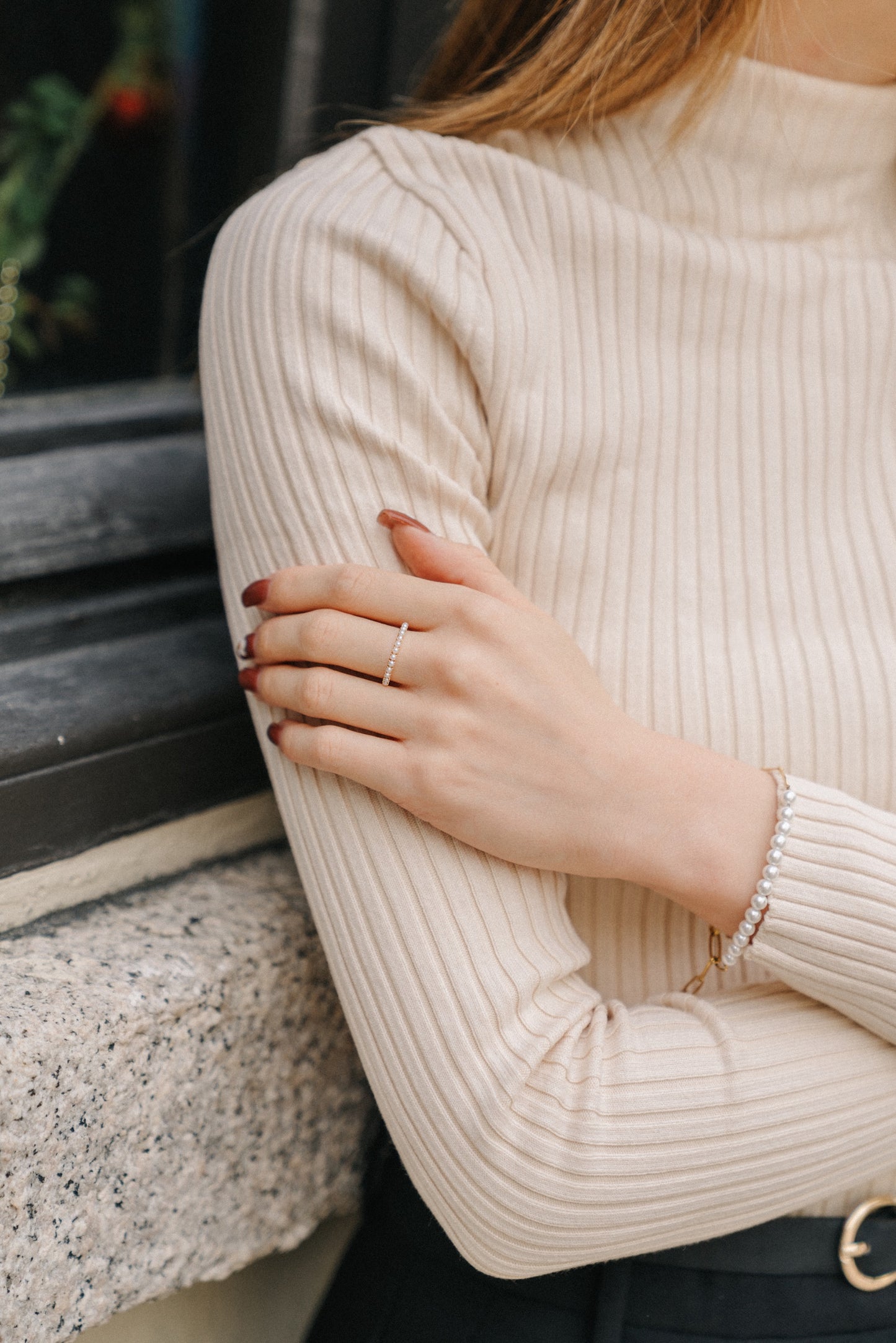 Emory Pearl 14K Solid Gold Ring