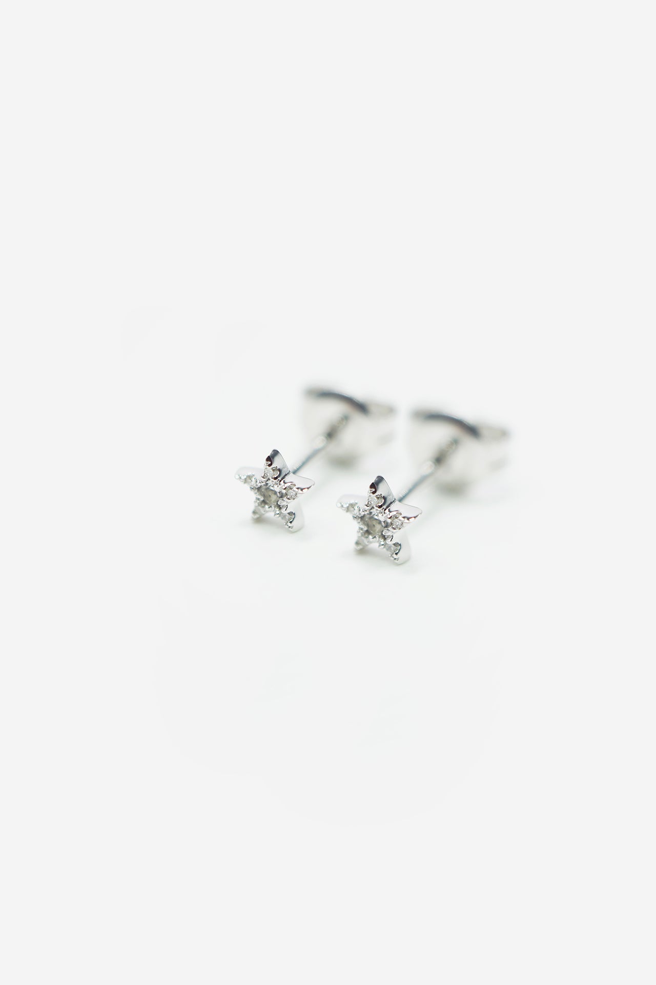 Mini Star Diamonds Sterling Silver Studs